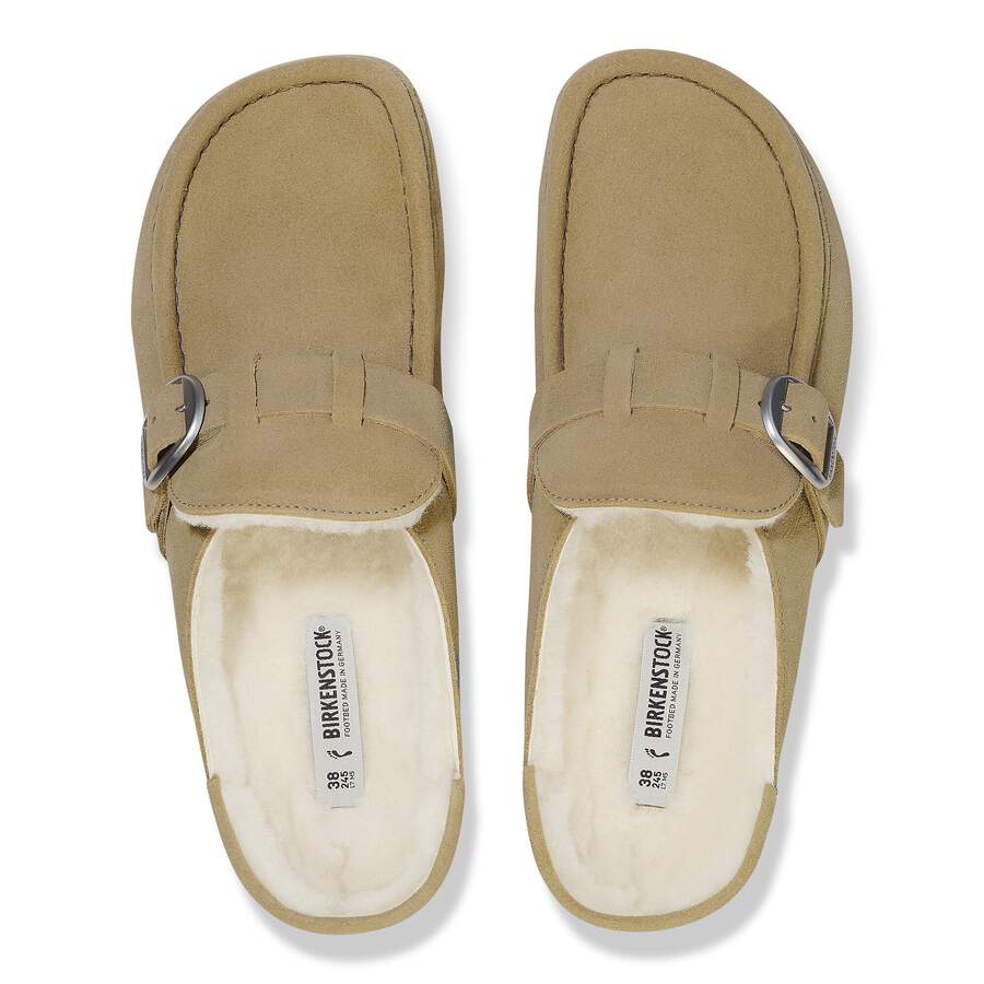 Buckley Shearling Suede Leather - Taupe