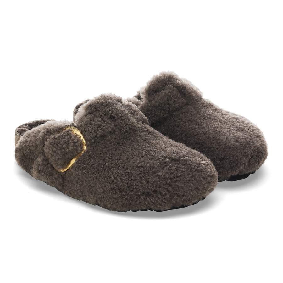 Boston Big Buckle Fur - Concrete Gray