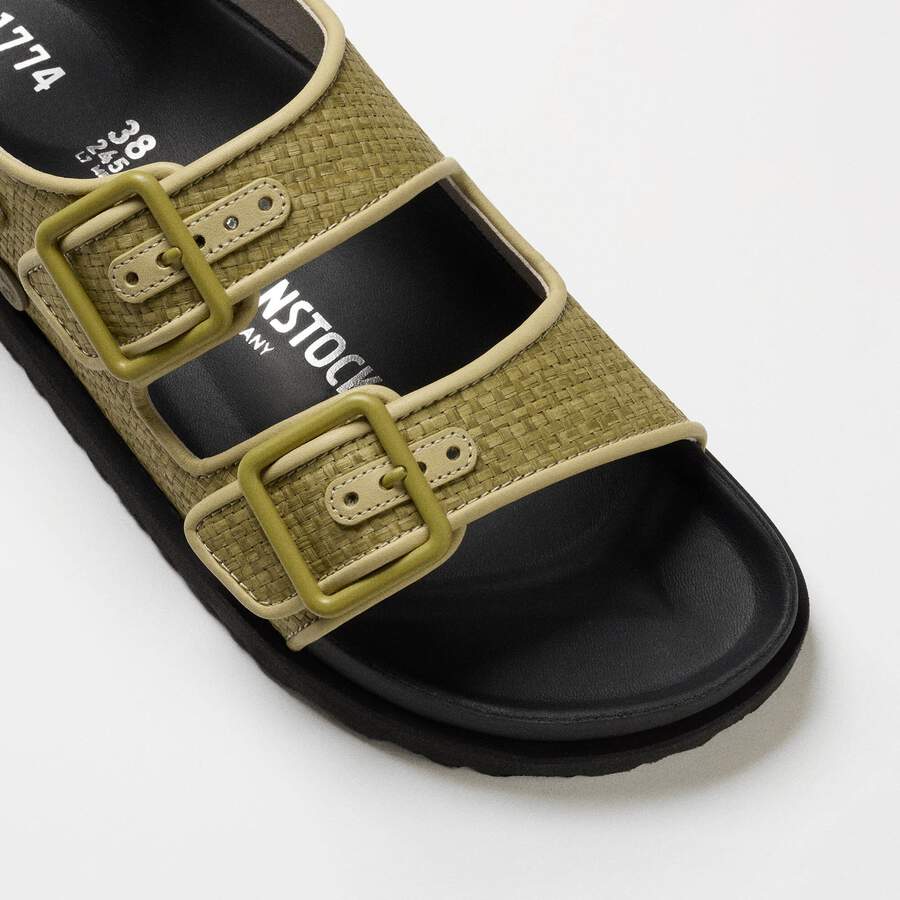 1774 Milano Raffia Mischmaterial - Golden Olive