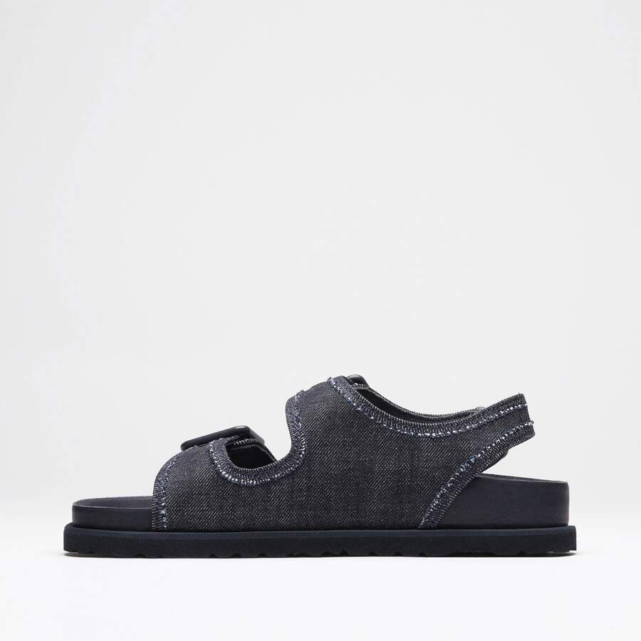 1774 Milano Denim Leather-Cotton - Dark Wash Denim