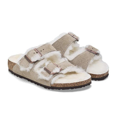 Arizona Shearling Kids Suede Leather - Taupe