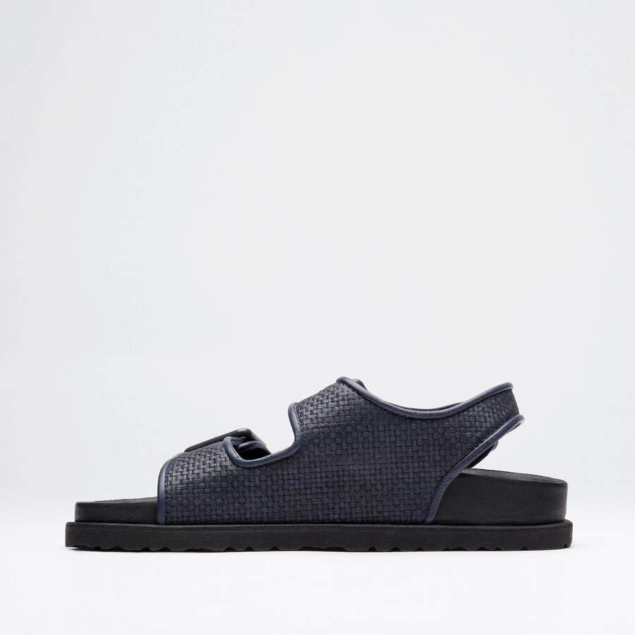 1774 Milano Raffia Mischmaterial - Dark Navy
