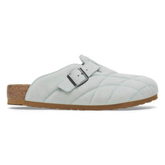 Boston Quilted Suede Leather - Aqua