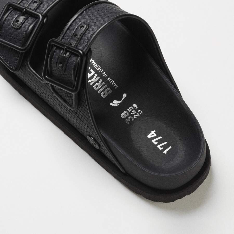 1774 Arizona Raffia Mischmaterial - Black