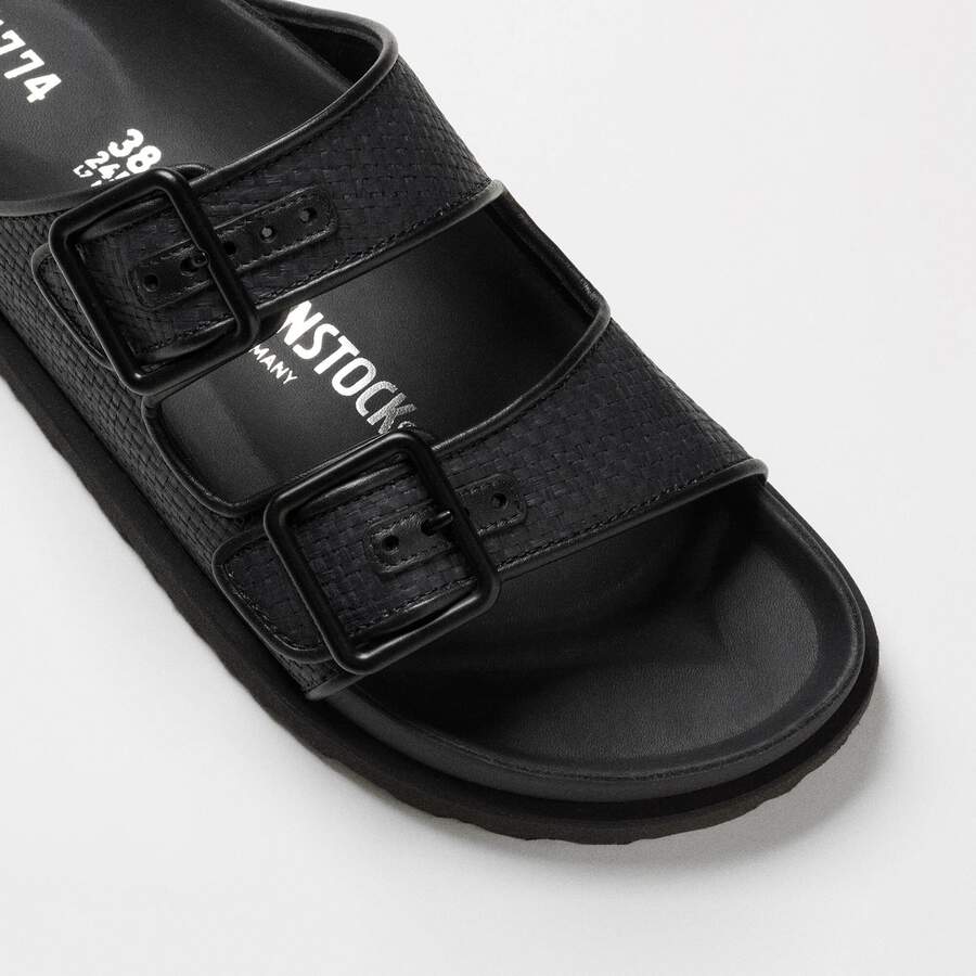 1774 Arizona Raffia Mischmaterial - Black