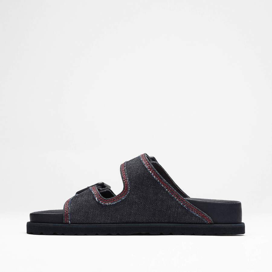 1774 Arizona Denim Leather-Cotton - Dark Wash Denim