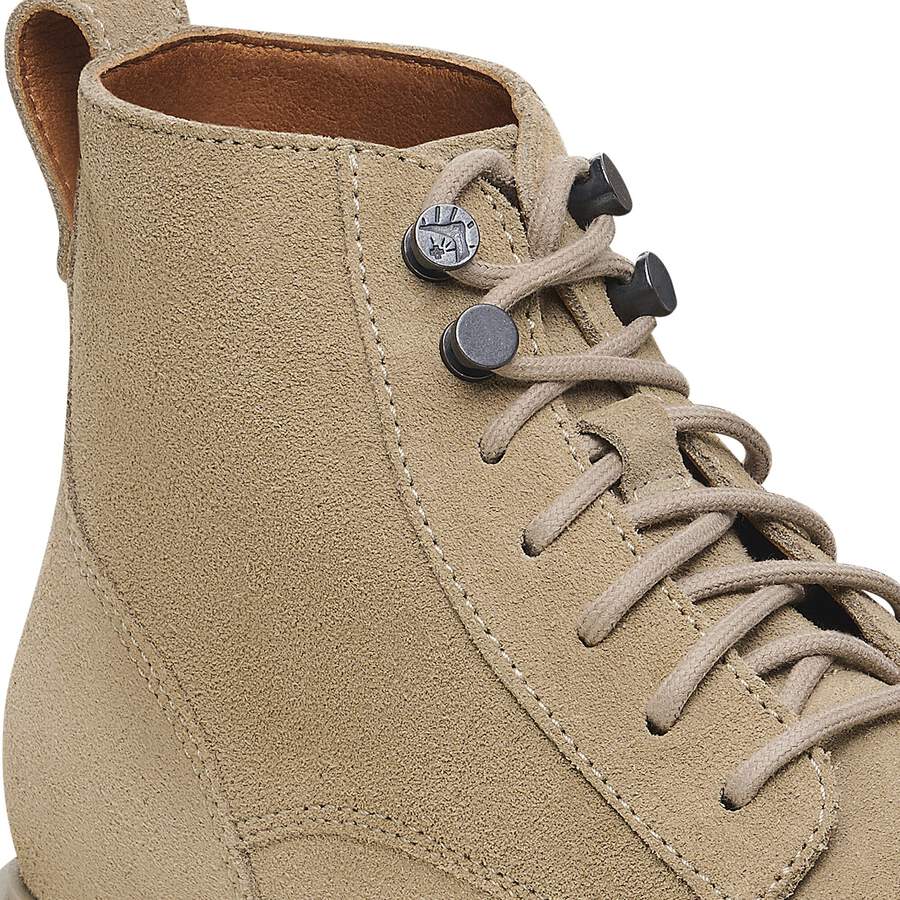 Highwood Lace Mid Men Suede Leather - Taupe