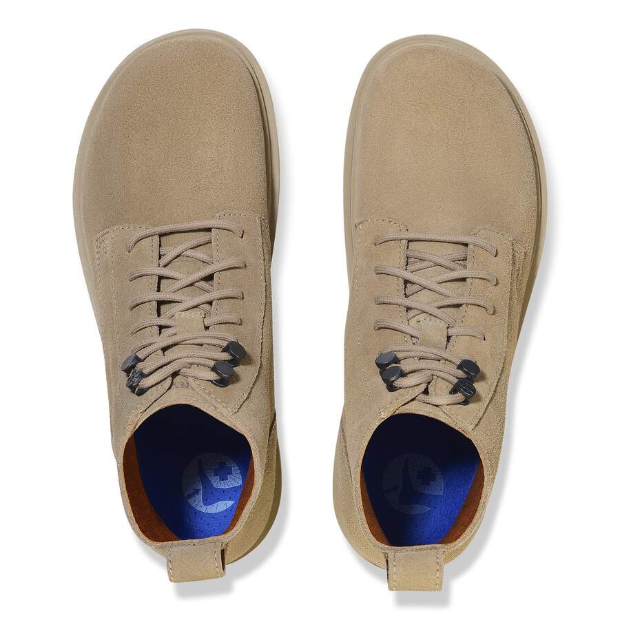 Highwood Lace Mid Men Suede Leather - Taupe