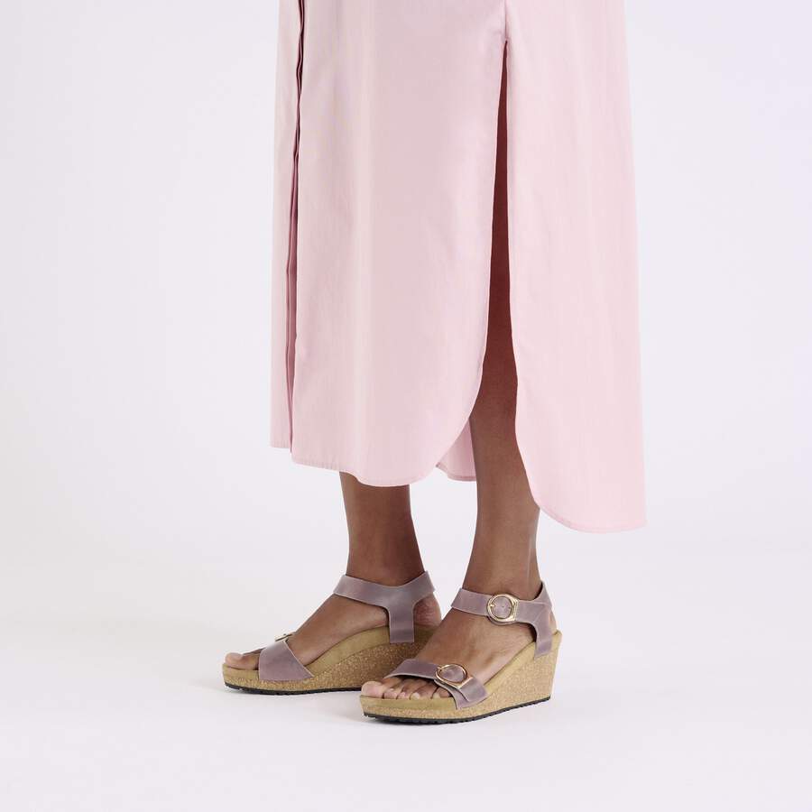 Soley Ring-Buckle Natural Leather - Lavender