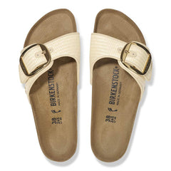 Madrid Big Buckle Raffia Textile - Raffia Naturale