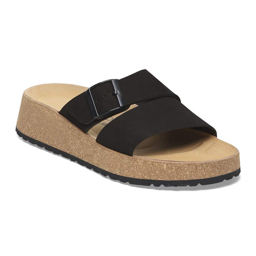 Almina Nubuck Leather - Black