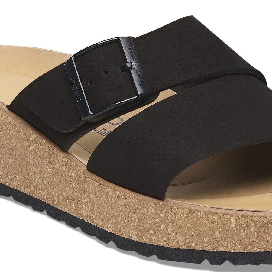 Almina Nubuck Leather - Black