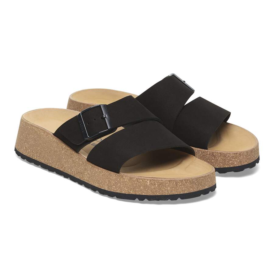 Almina Nubuck Leather - Black