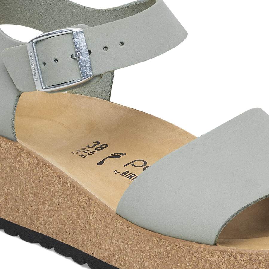 Glenda Nubuck Leather - Pure Sage