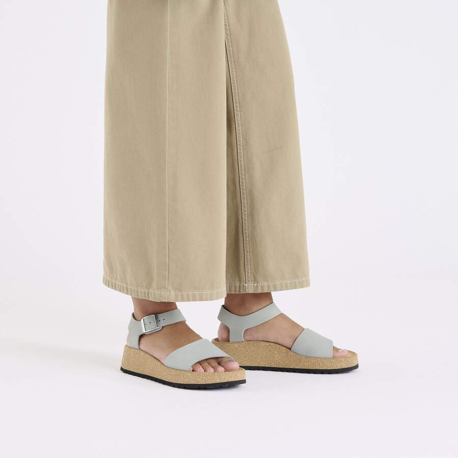 Glenda Nubuck Leather - Pure Sage