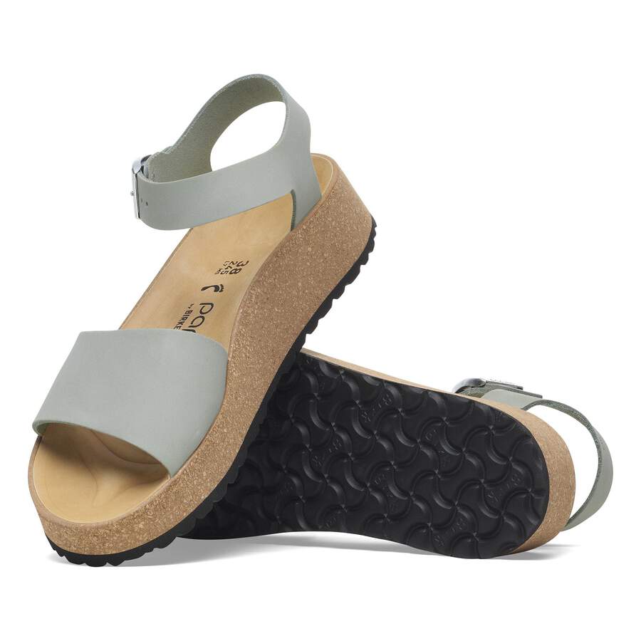 Glenda Nubuck Leather - Pure Sage