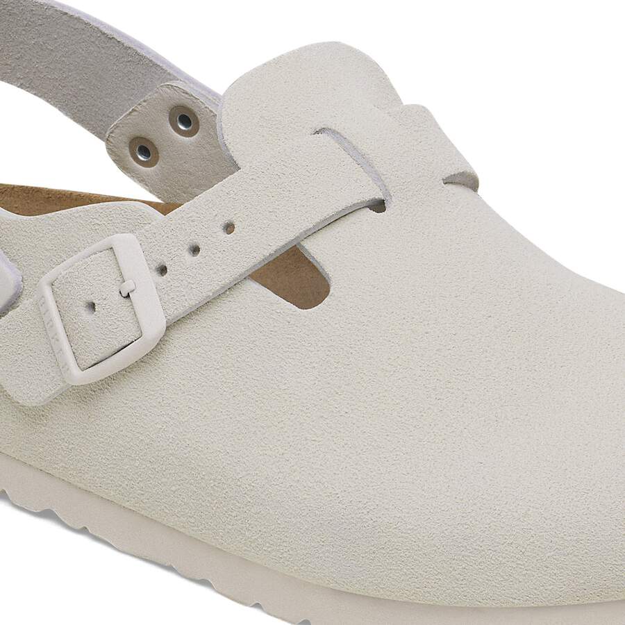 Tokio Suede Leather - Antique White