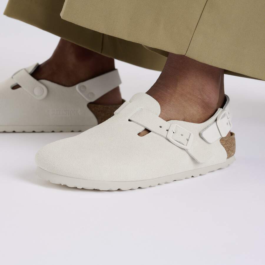 Tokio Suede Leather - Antique White