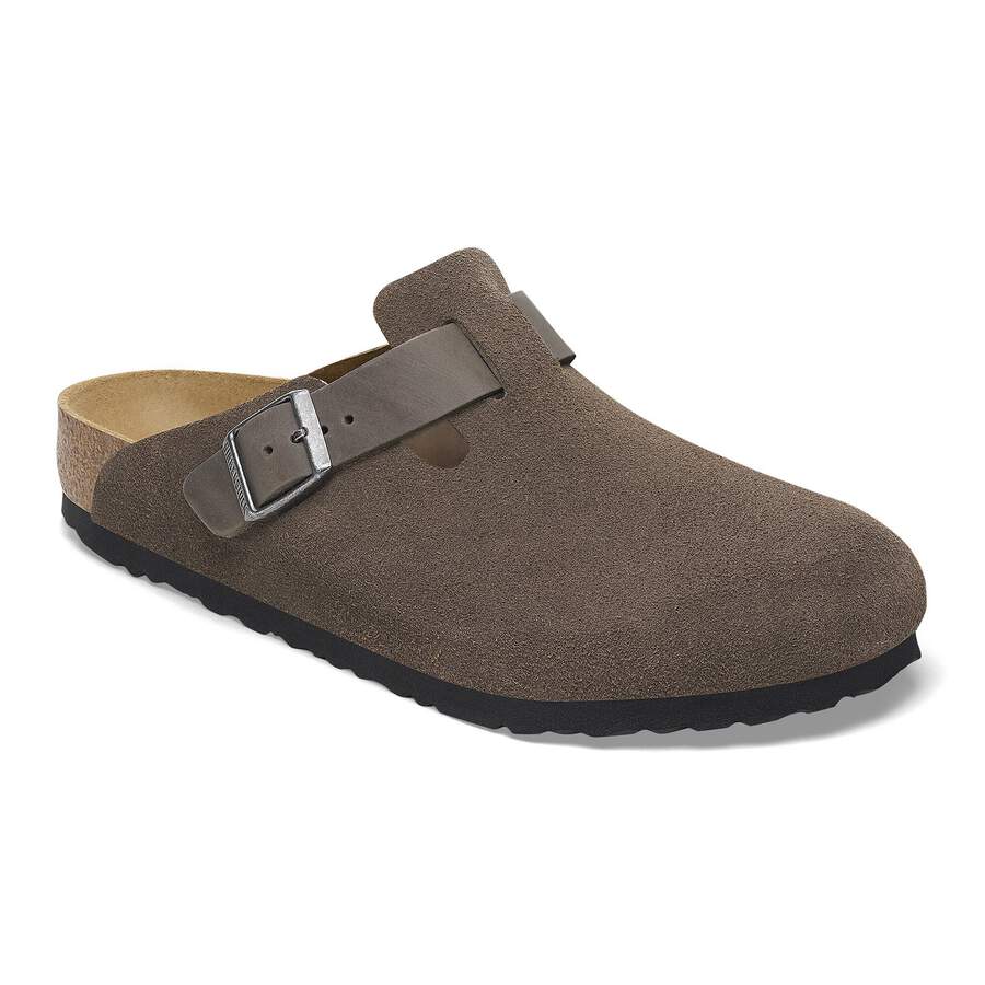 Boston Mixed Leather - Concrete Gray