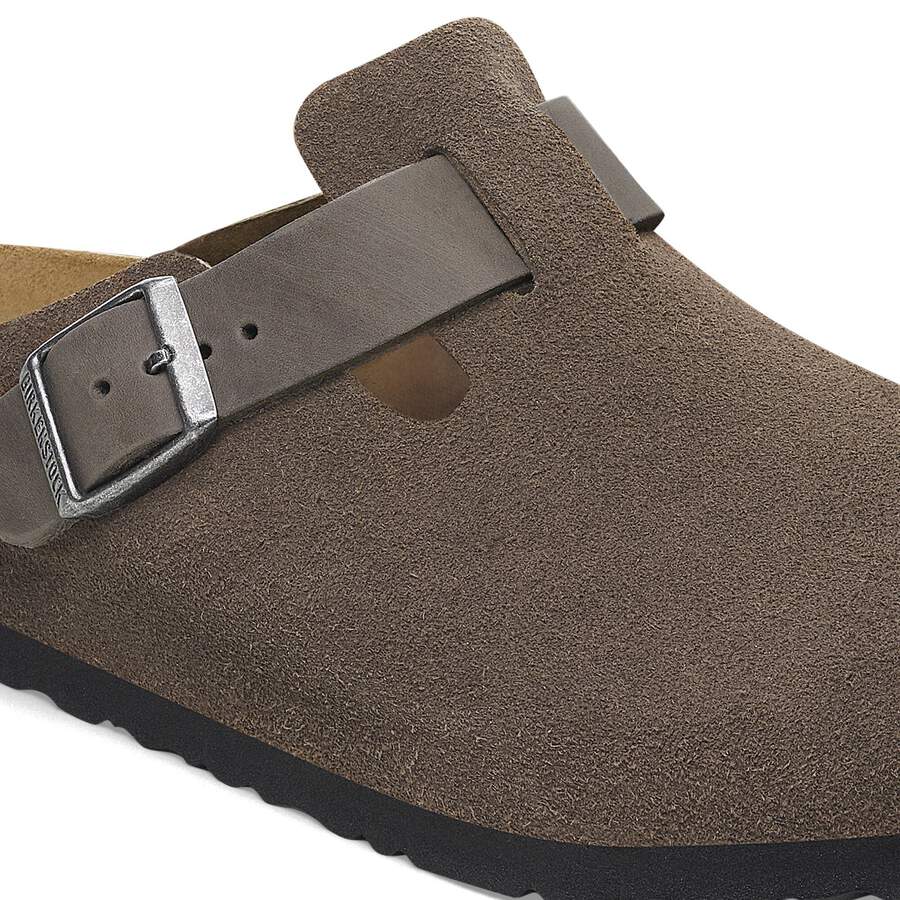 Boston Mixed Leather - Concrete Gray