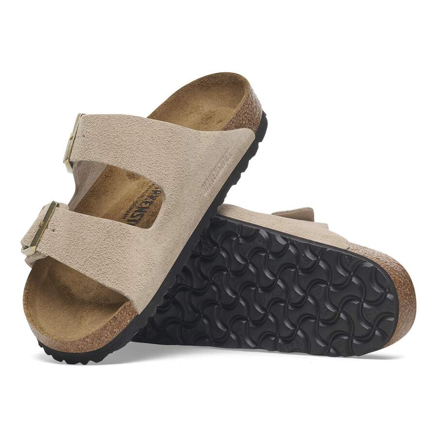 Arizona Suede Leather Taupe - Sandcastle