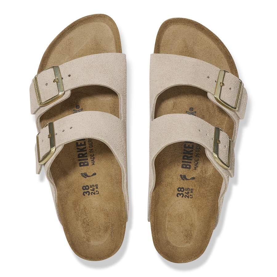 Arizona Suede Leather Taupe - Sandcastle