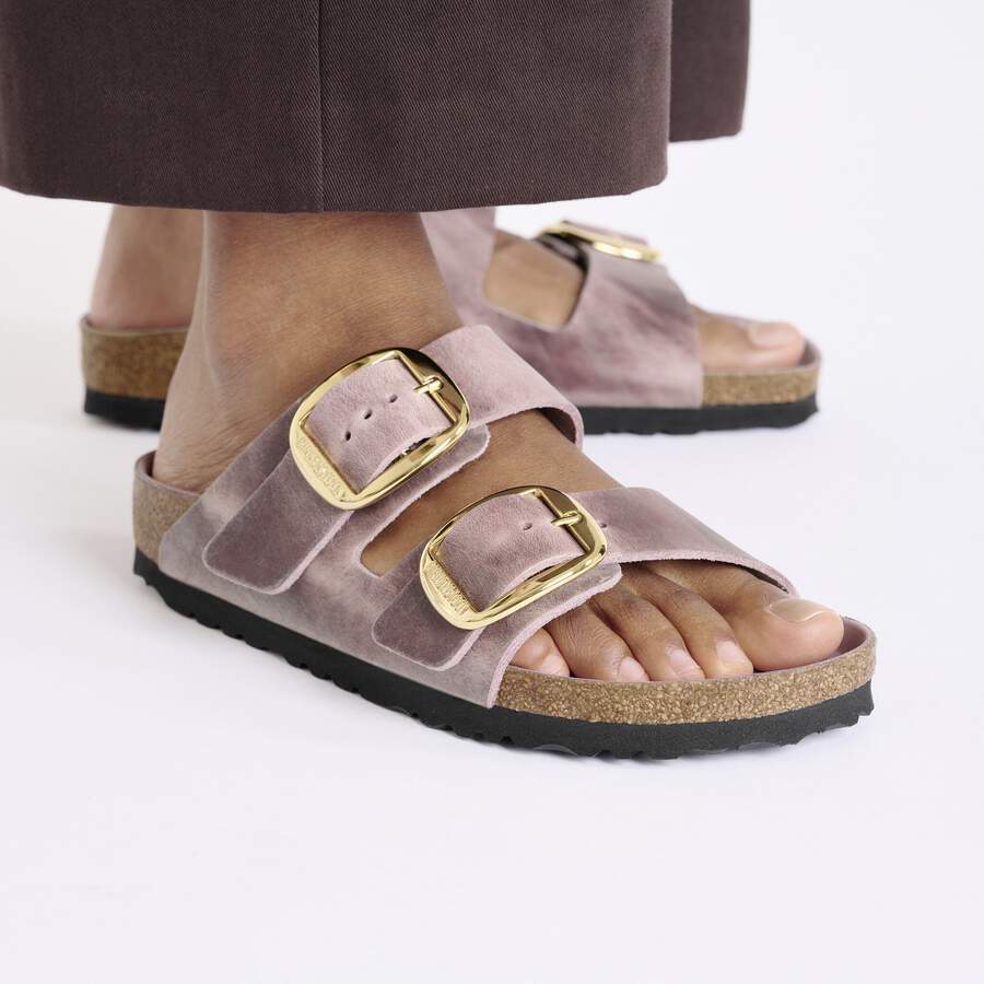 Arizona Big Buckle Natural Leather Oiled - Lavender
