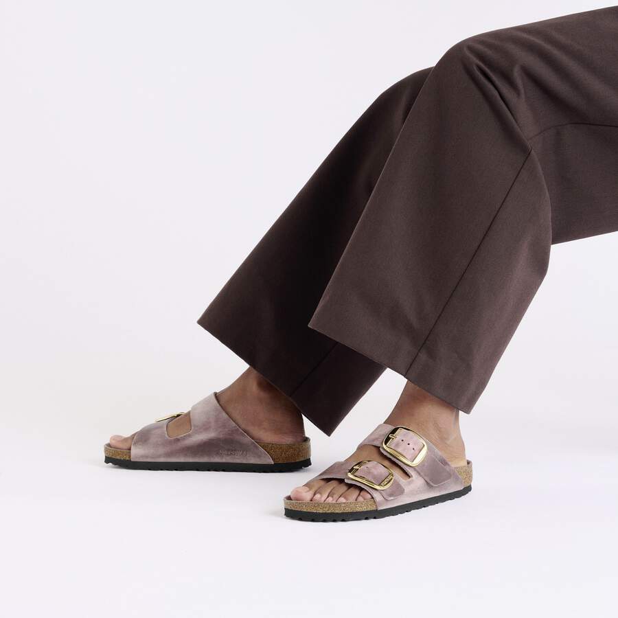 Arizona Big Buckle Natural Leather Oiled - Lavender