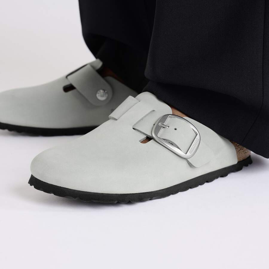 Boston Big Buckle Nubuck Leather - Pure Sage