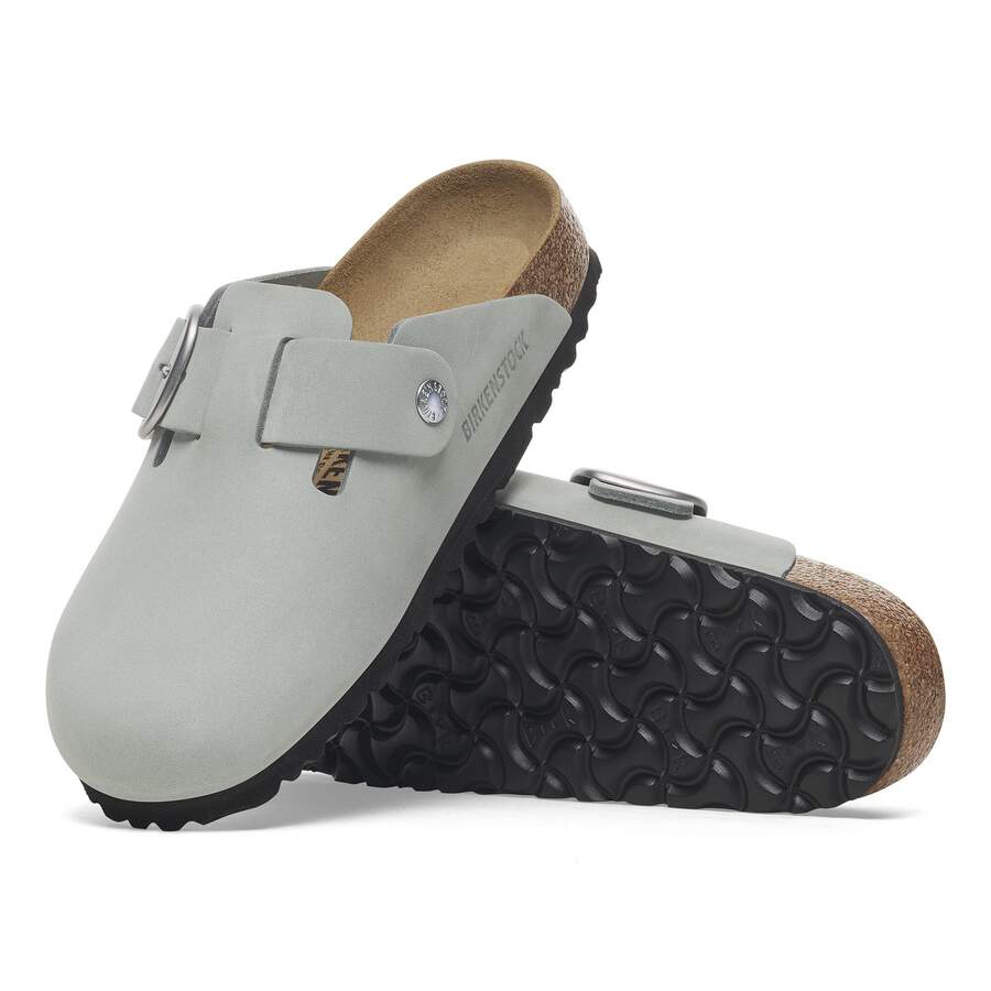 Boston Big Buckle Nubuck Leather - Pure Sage