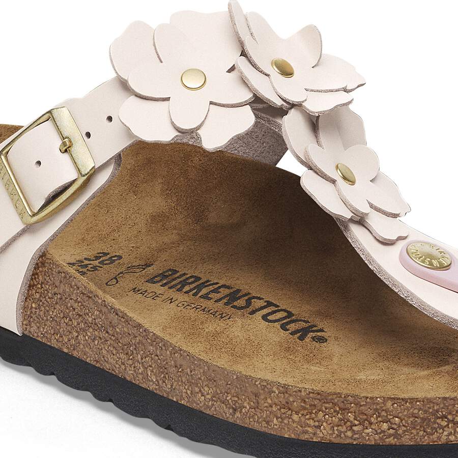 Gizeh Flower Embellishment Natural Leather - Light Rose