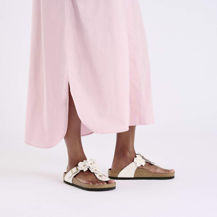 Gizeh Flower Embellishment Natural Leather - Light Rose