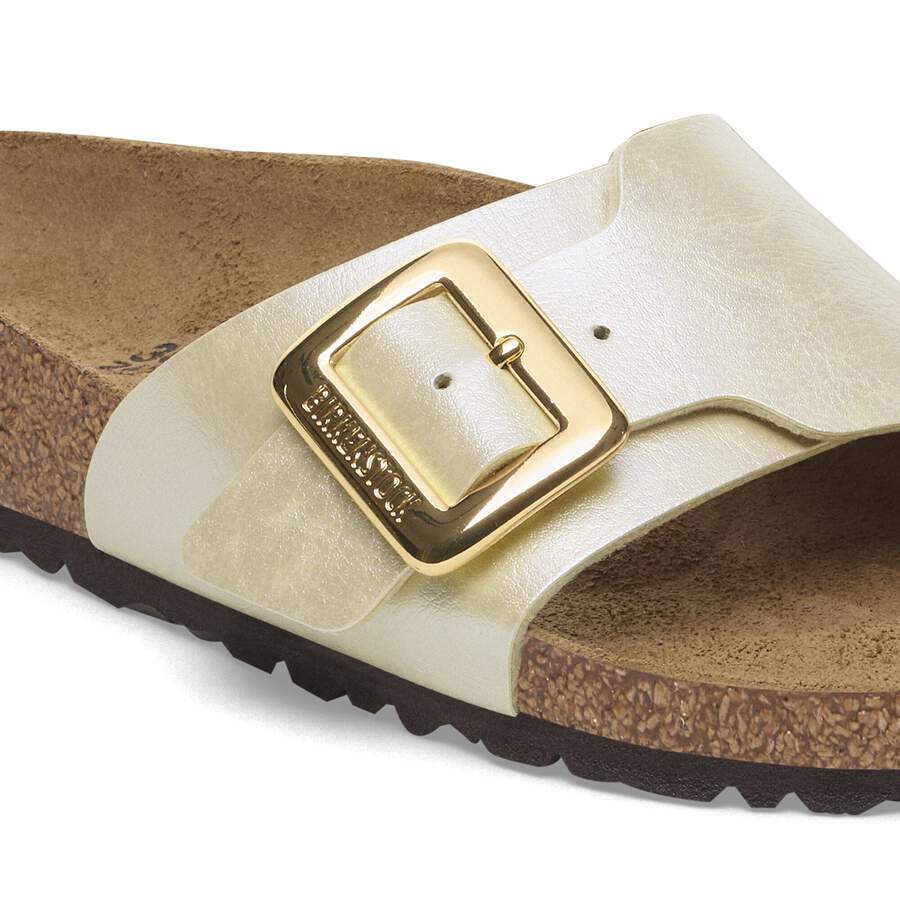 Catalina Cushion Buckle Birko-Flor - Graceful Pearl White