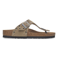 Gizeh Rivet Suede Leather - Taupe