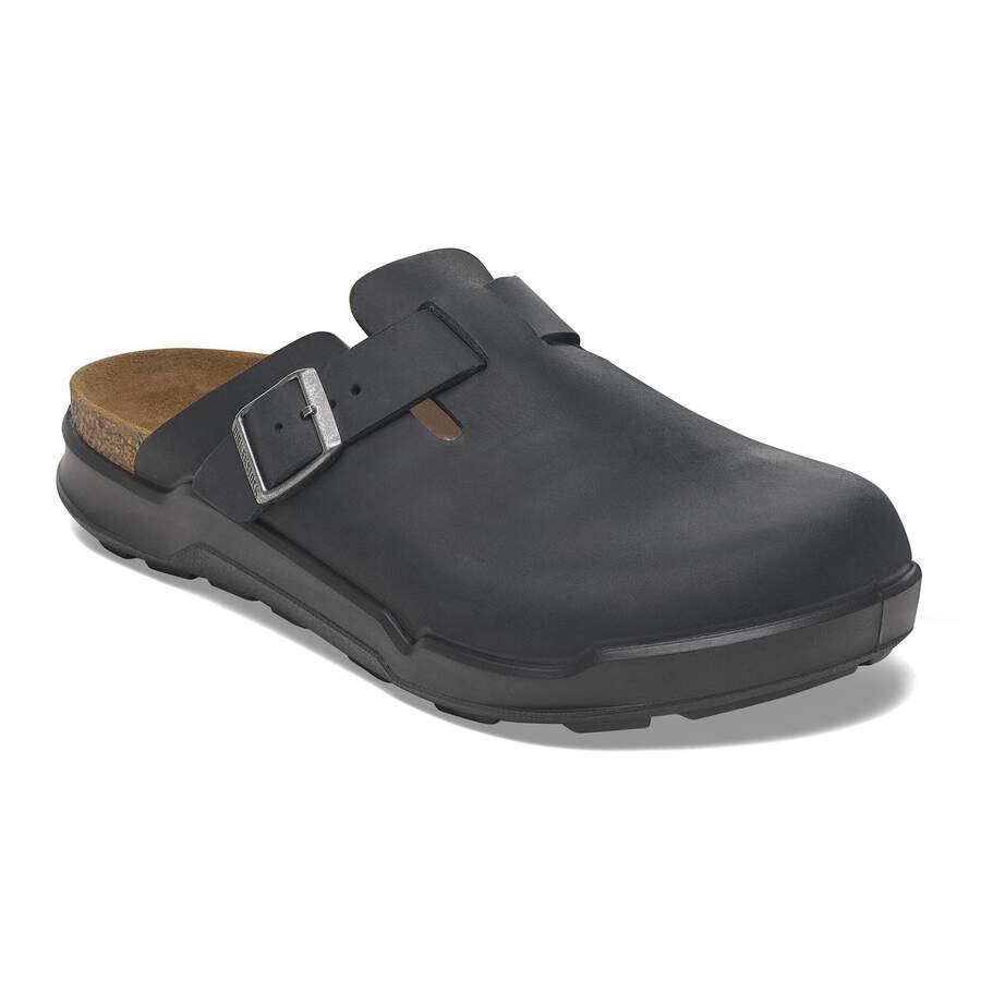 Boston Crosstown Waxy Leather - Black