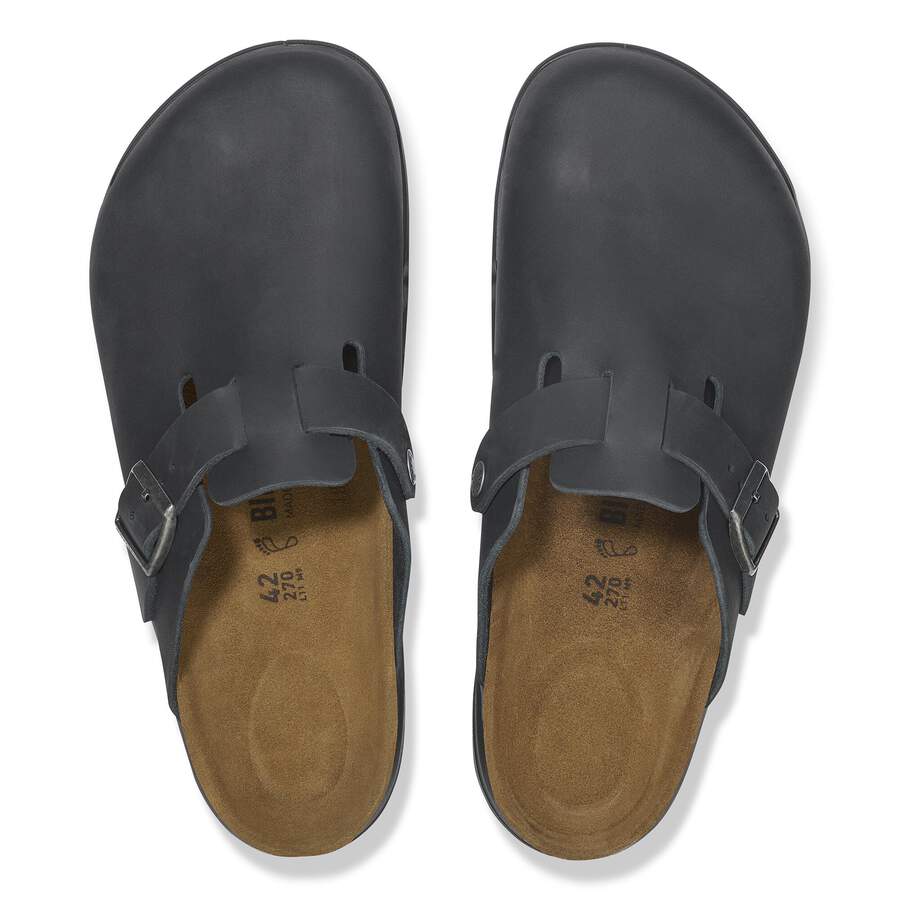 Boston Crosstown Waxy Leather - Black