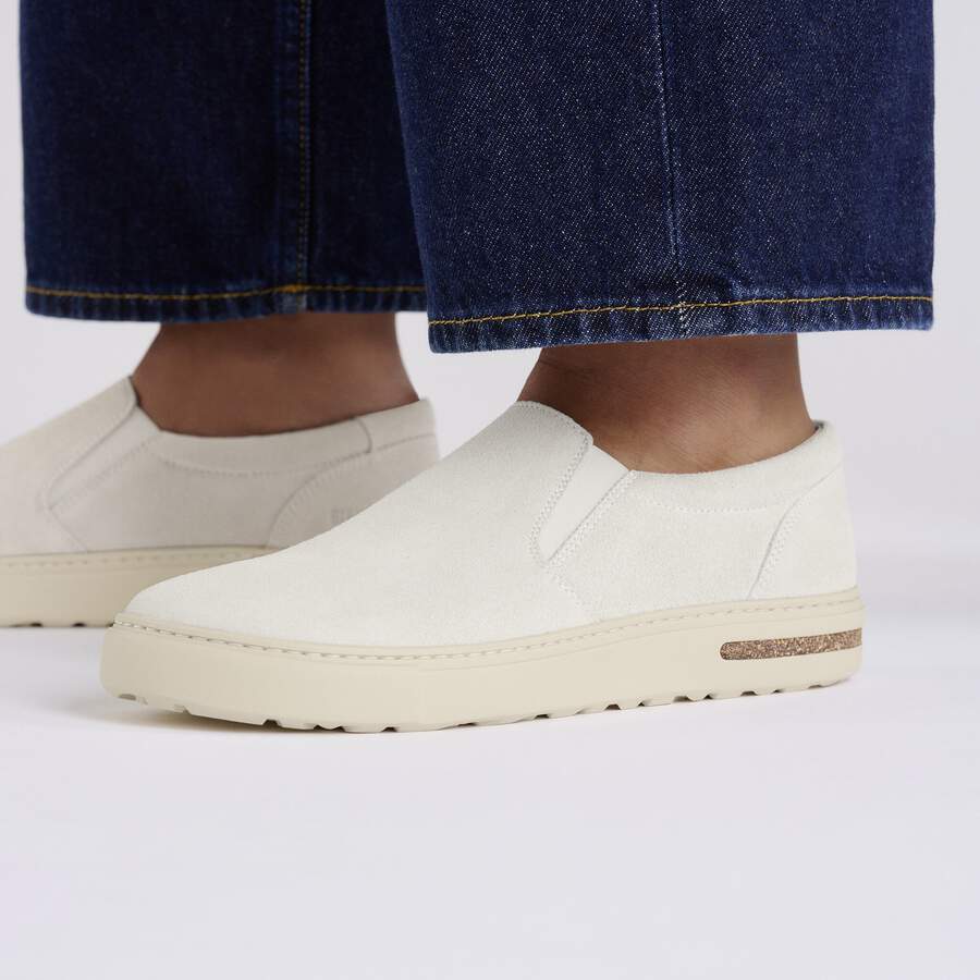 Oswego Suede Leather - Antique White