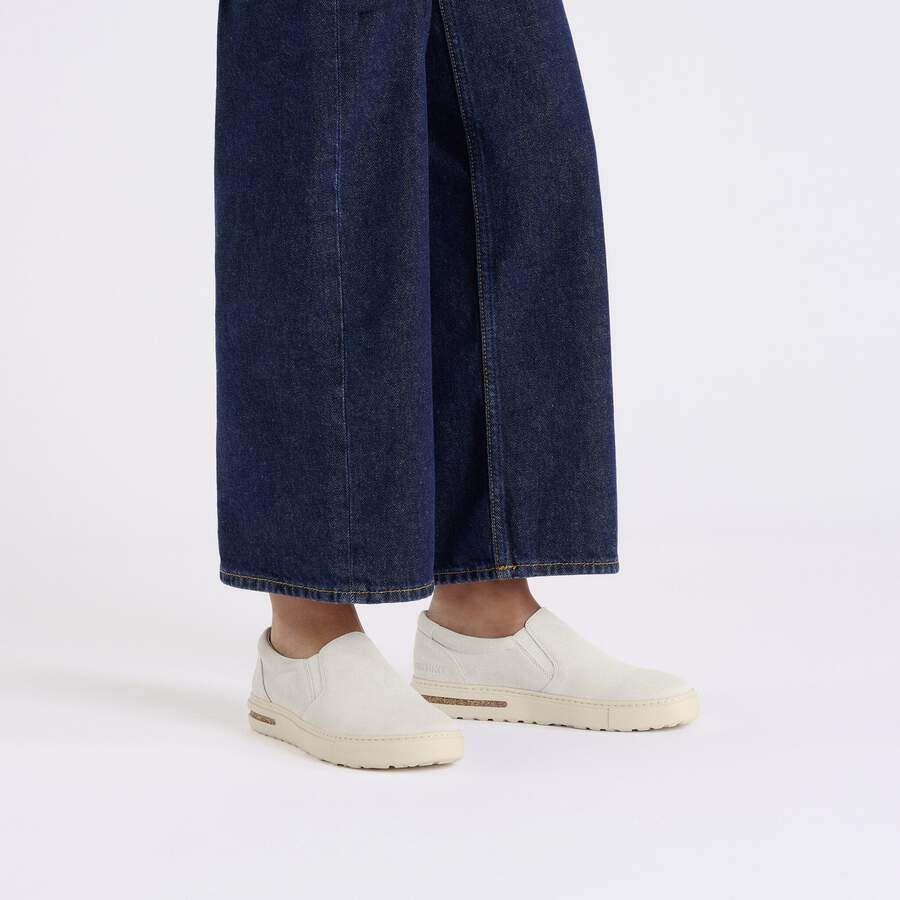 Oswego Suede Leather - Antique White