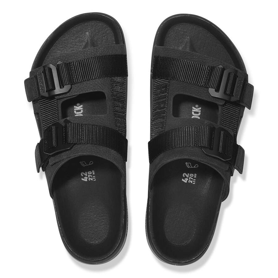 Shinjuku 2 Strap Natural Leather/Textile - Black