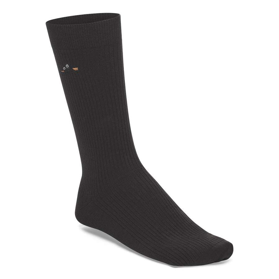 Cotton Ribbed Socks Cotton/Polyamid/Elastane - White
