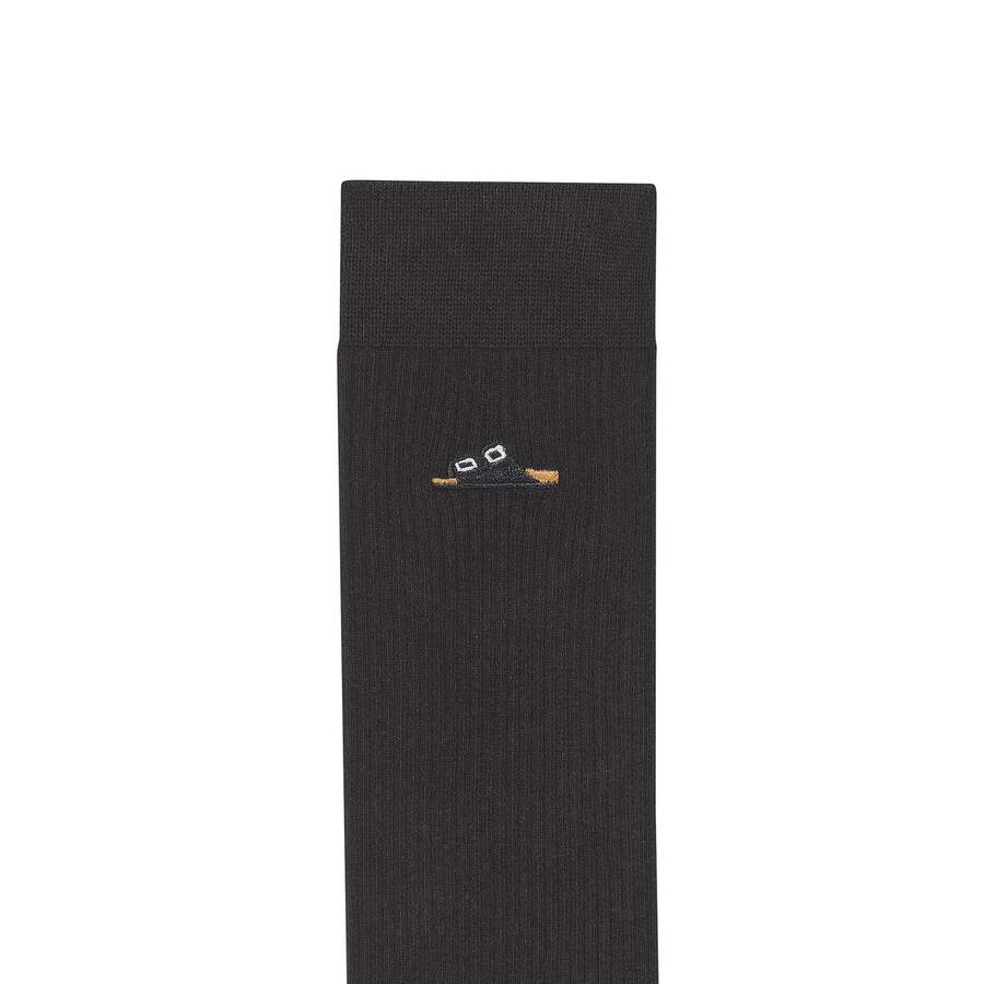 Cotton Ribbed Socks Cotton/Polyamid/Elastane - White