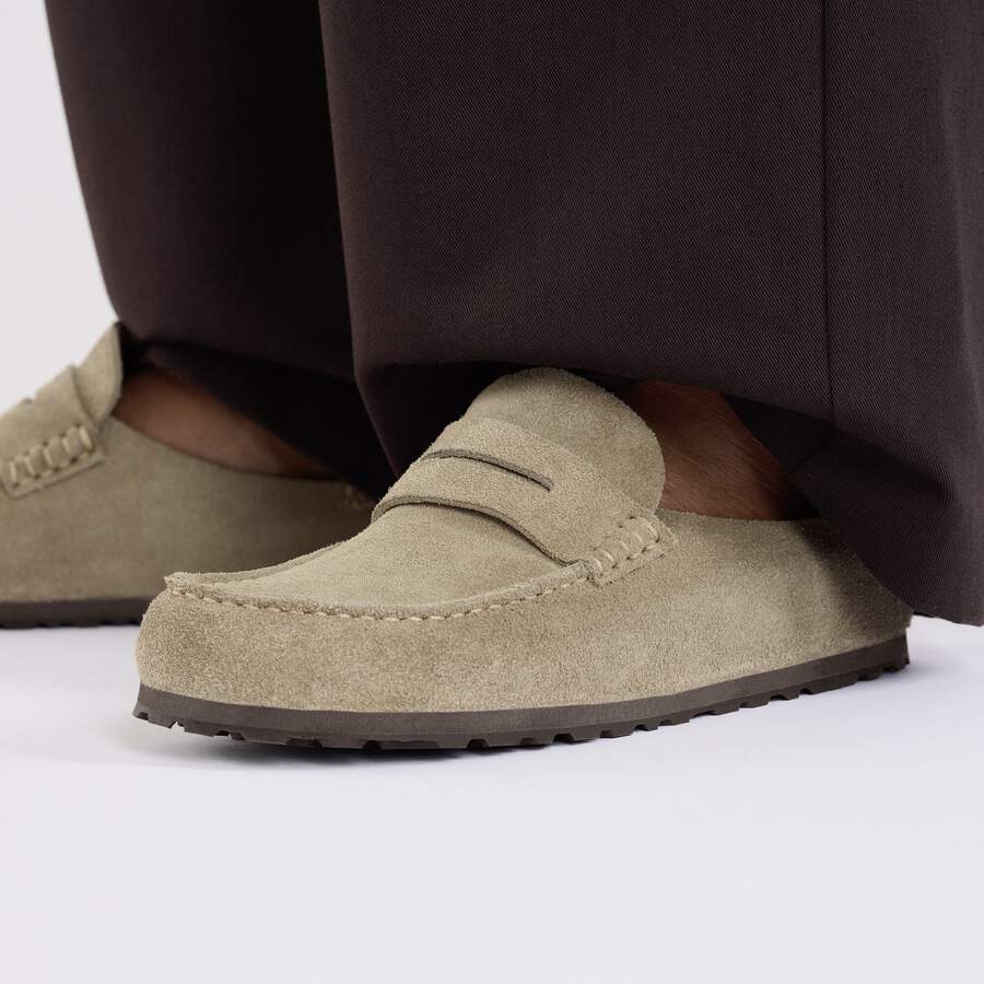 Naples Wrapped Suede Leather - Taupe