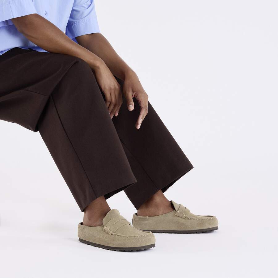 Naples Wrapped Suede Leather - Taupe