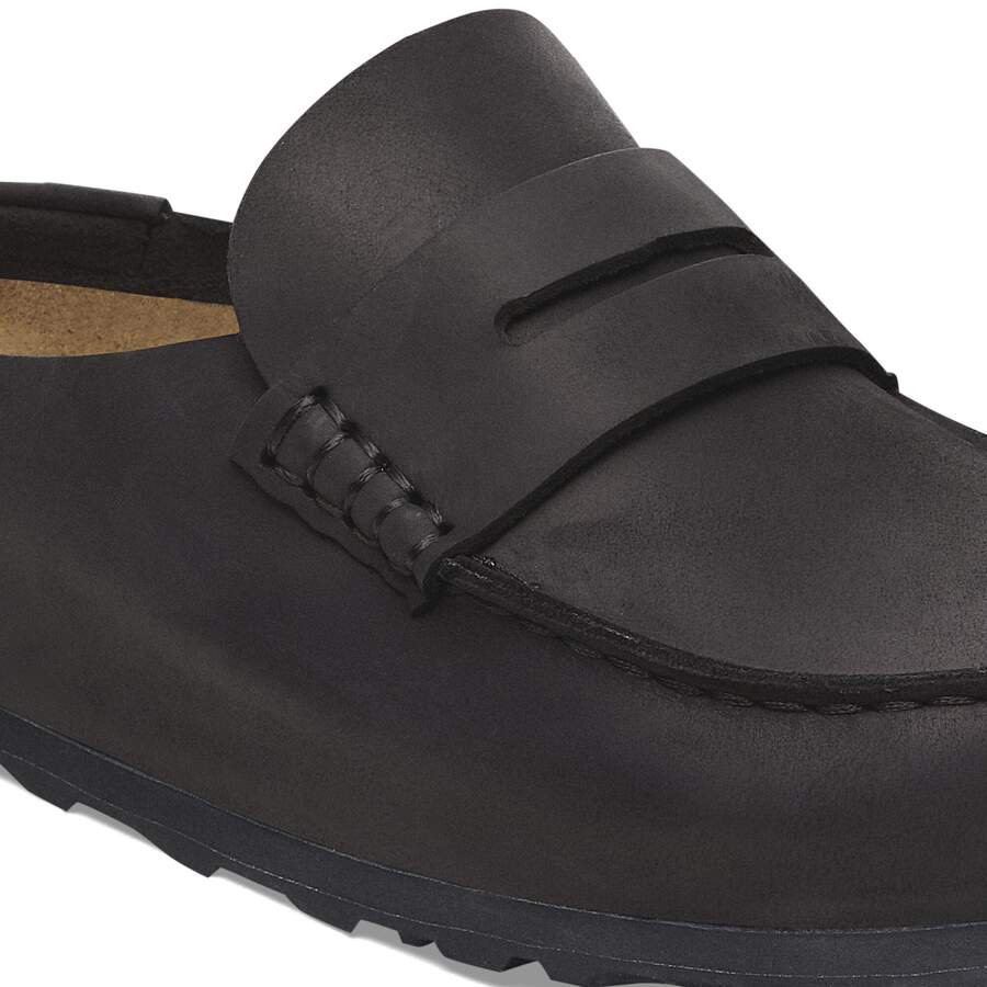 Naples Wrapped Natural Leather Oiled - Black