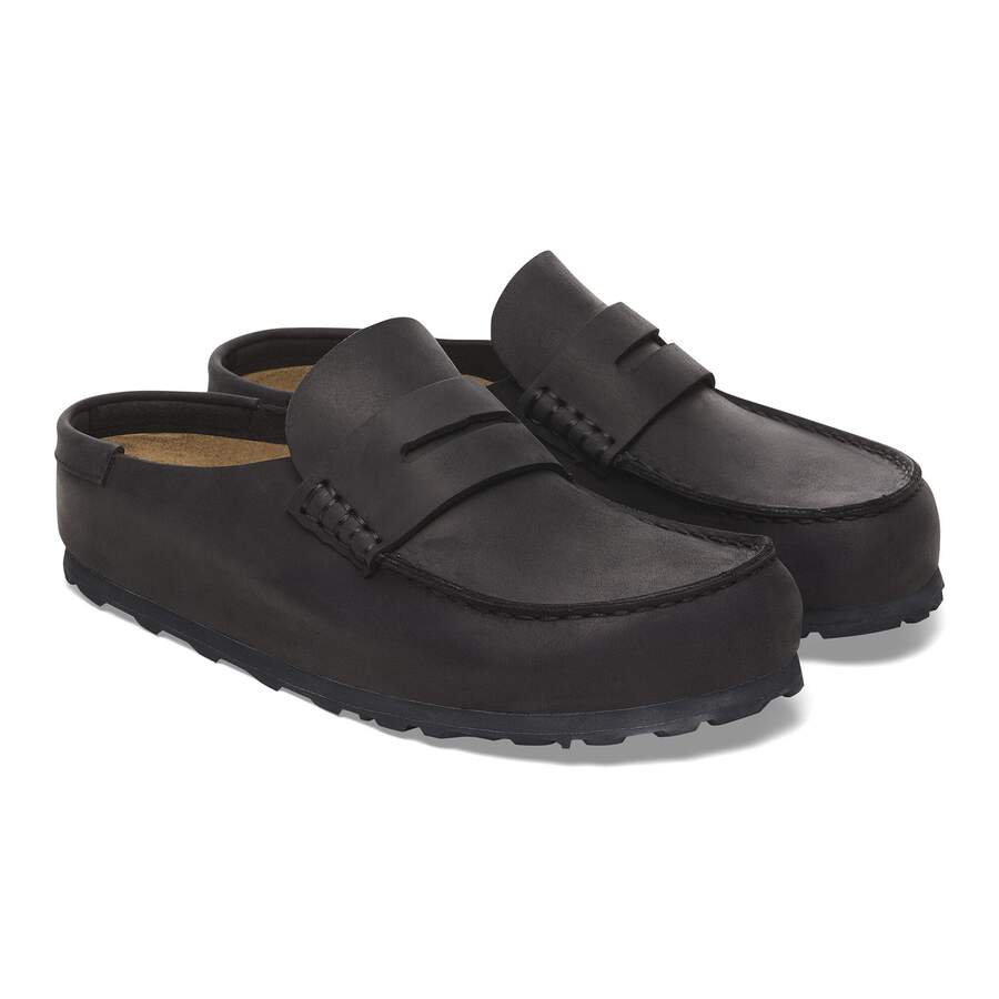 Naples Wrapped Natural Leather Oiled - Black