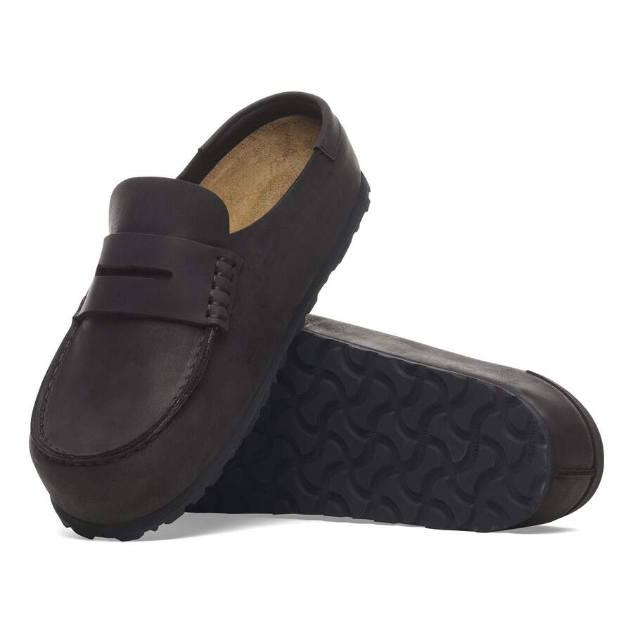 Naples Wrapped Natural Leather Oiled - Black