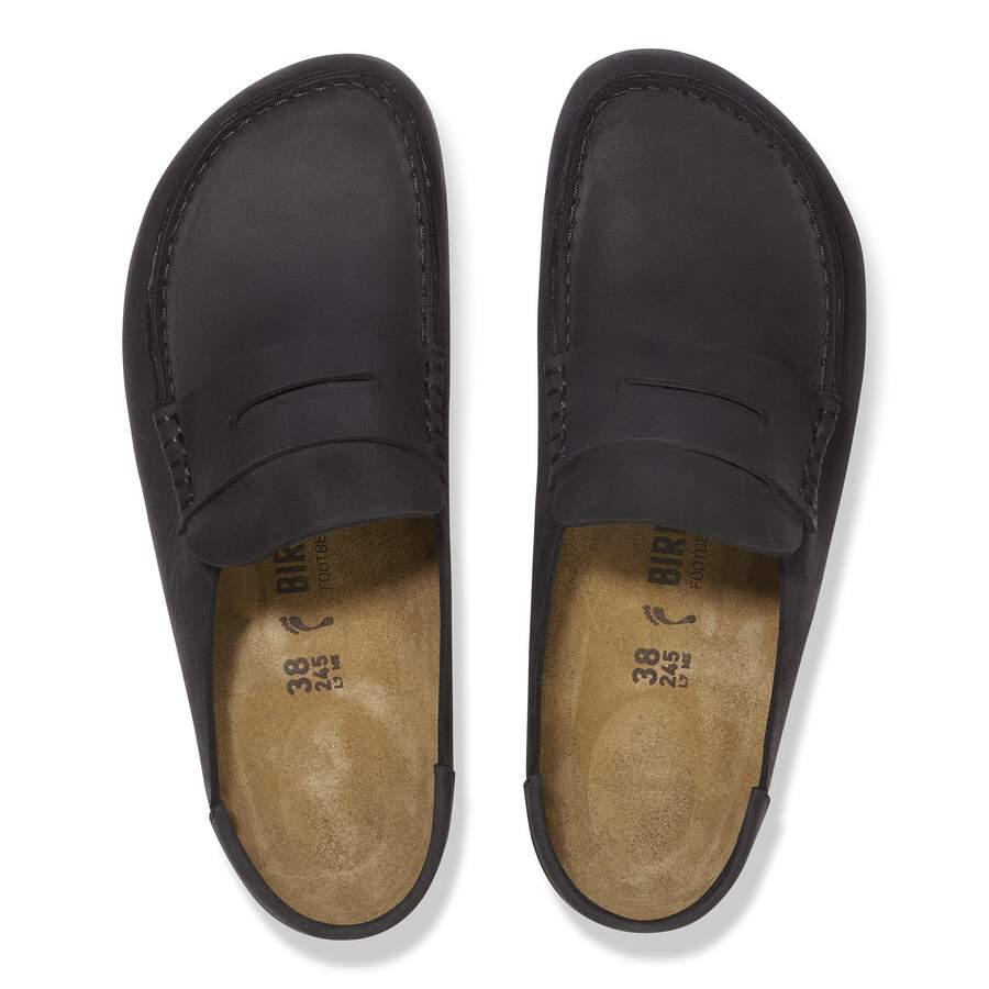 Naples Wrapped Natural Leather Oiled - Black