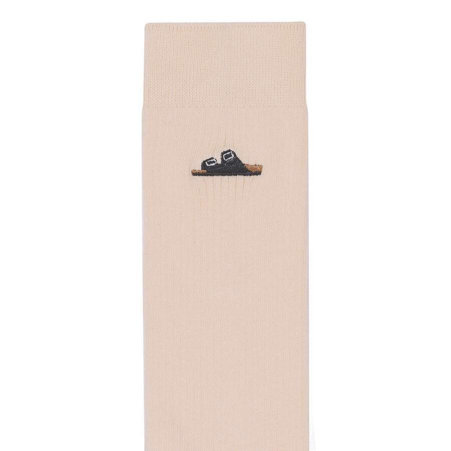 Cotton Ribbed Socks Cotton/Polyamid/Elastane - White