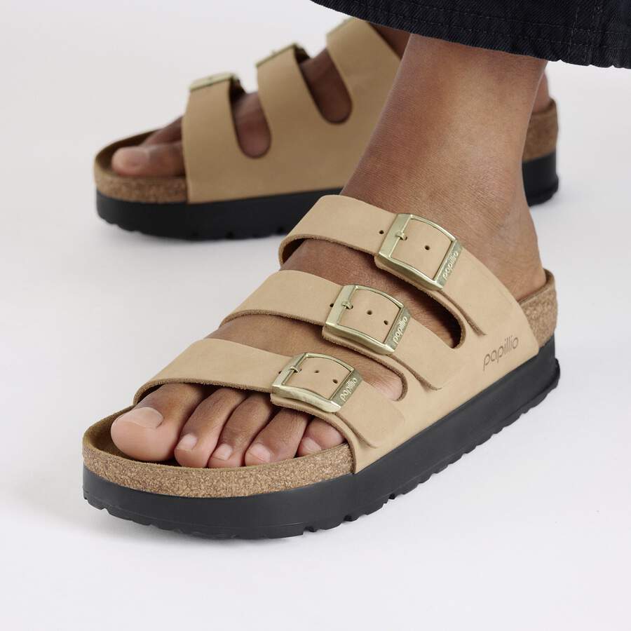Florida Flex Platform Nubuck Leather - Sandcastle