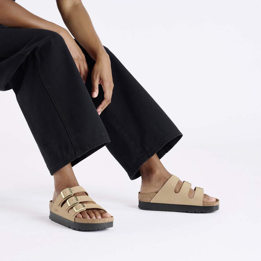 Florida Flex Platform Nubuck Leather - Sandcastle